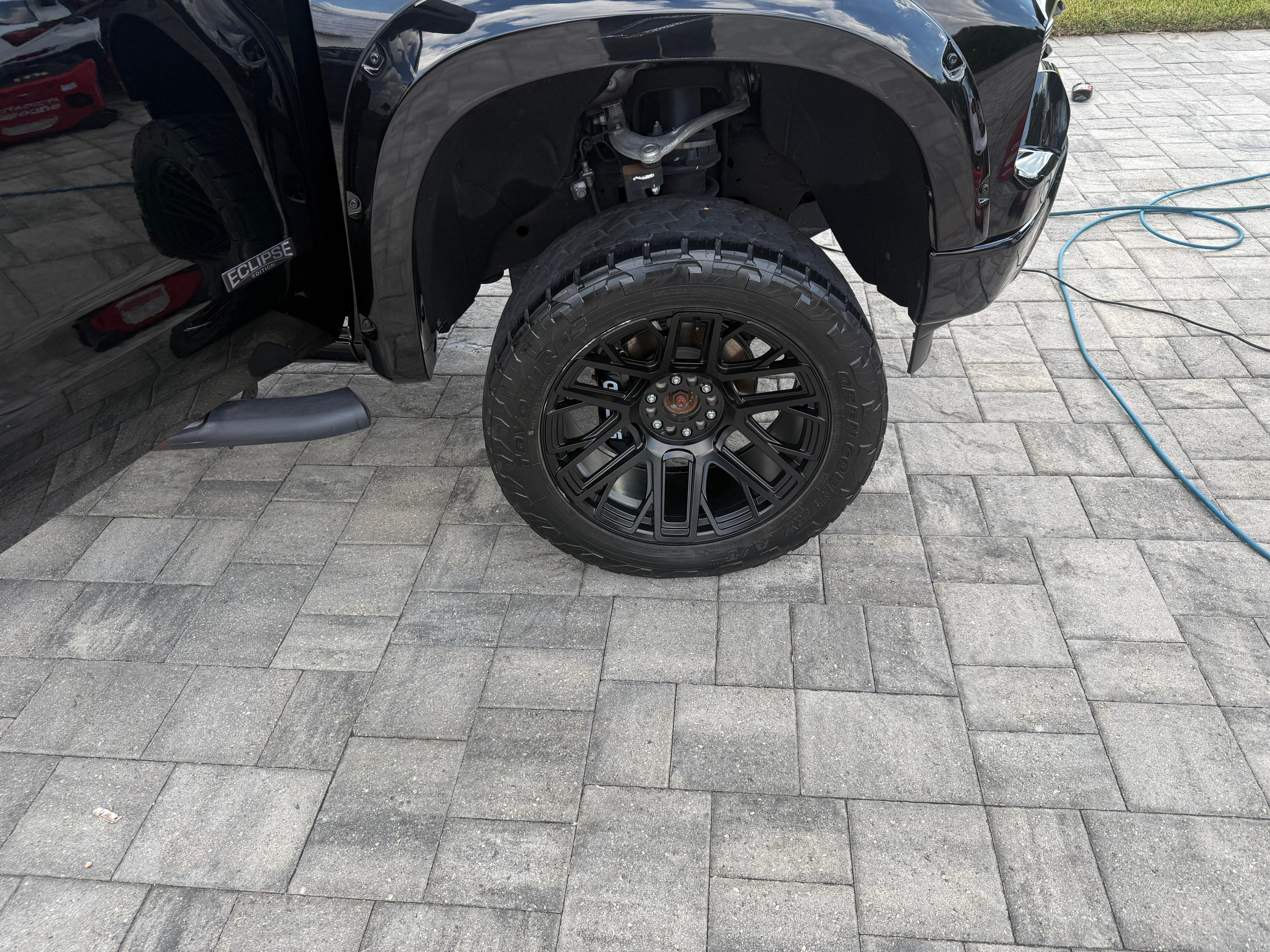 Eclipse truck wheels black finish premium detail