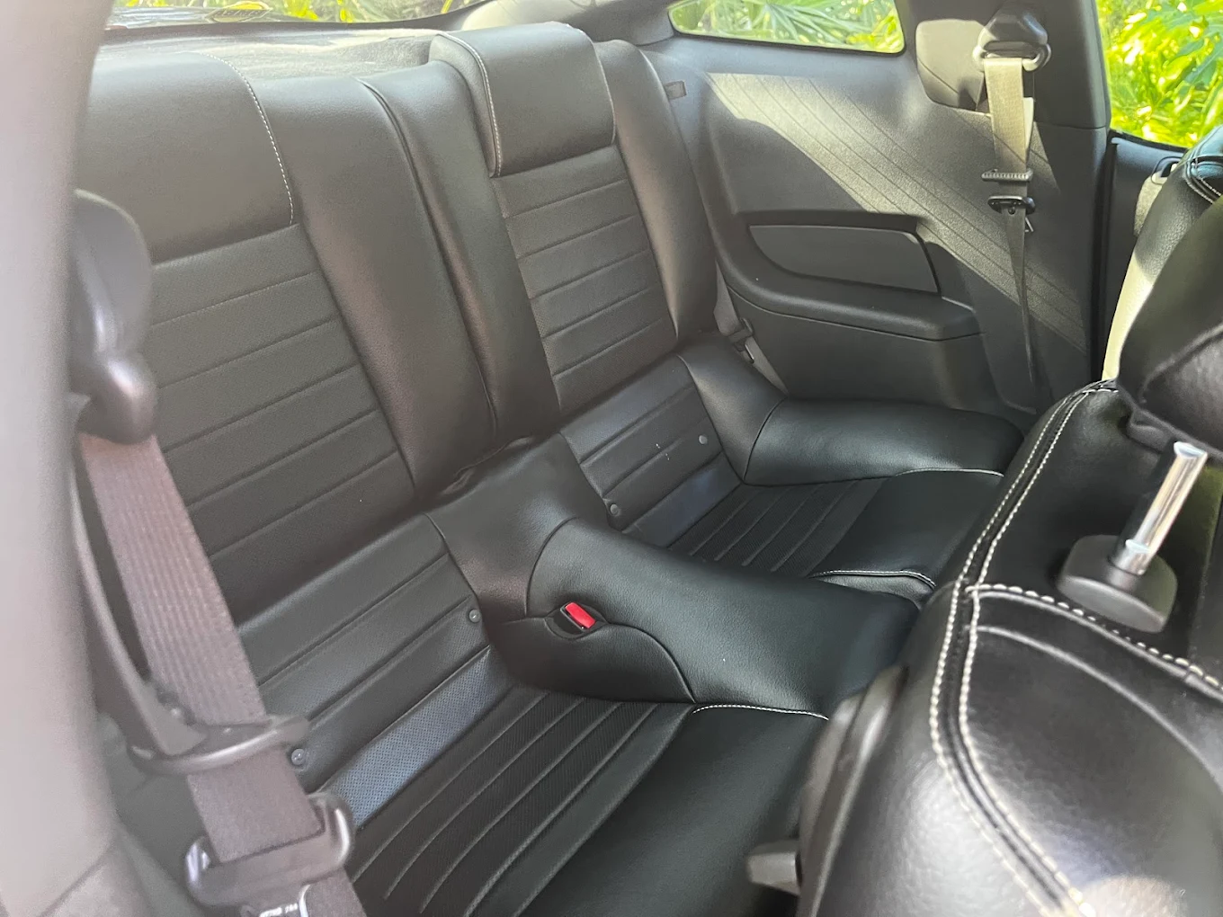 Luxury vehicle rear seat detailing