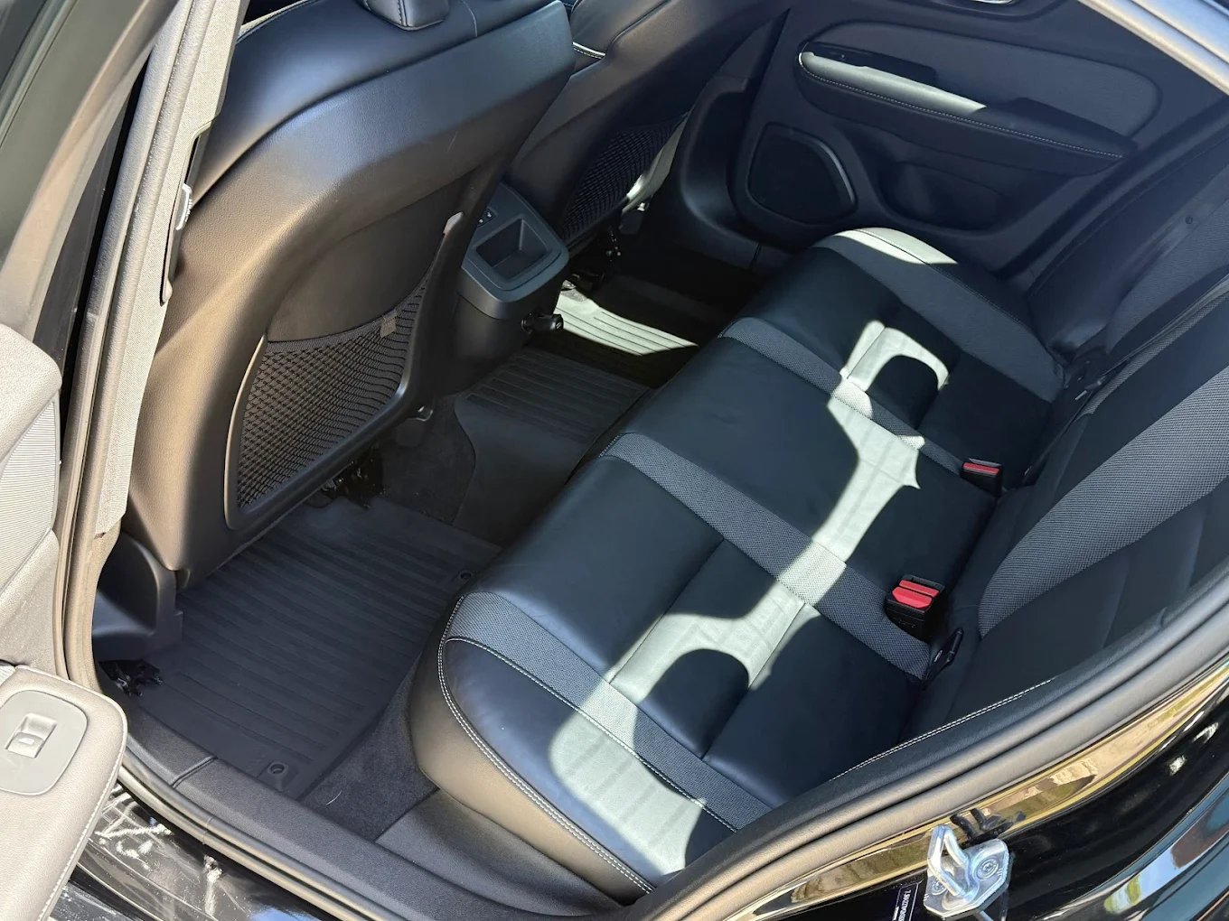 Clean vehicle interior rear seats